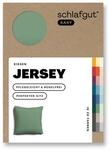 schlafgut Easy Jersey Kissenbezug 40x40 cm 100% Baumwolle, Green Mid