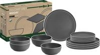 Brunner Dolomit Melamin-Camping-Geschirr-Set, rutschfestes Outdoor-Geschirr-Set,