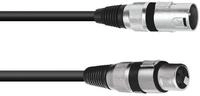 OMNITRONIC XLR Kabel 3pol 0,5m sw | Audiokabel mit 3-poligen XLR-Verbindern
