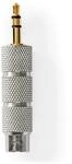 Nedis Stereo Audio Adapter, 3,5 mm Stecker auf 6,35 mm Buchse, 24 Karat...
