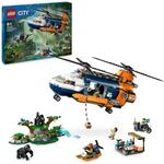 LEGO City Dschungelforscher-Hubschrauber, Abenteuer-Spielset f&uuml;r Kinder ab 8 Jahren,