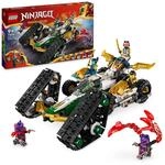 LEGO NINJAGO Kombi-Raupe des Ninja-Teams, 4-in-1-Set mit Gleiter, Rennauto und 2
