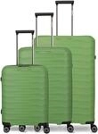 Travelite Koffer Set 3-teilig, MOOBY S/M/L, Kratzfeste Hartschale, mit recyceltem
