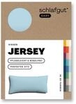 schlafgut Easy Jersey Kissenbezug 40x80 cm 100% Baumwolle, Blue Light
