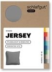 schlafgut Easy Jersey Kissenbezug 80x80 cm 100% Baumwolle, Grey Mid