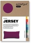 schlafgut Easy Jersey Kissenbezug 40x80 cm 100% Baumwolle, Purple Deep