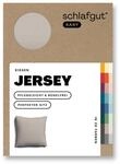 schlafgut Easy Jersey Kissenbezug 40x40 cm 100% Baumwolle, Sand Mid