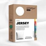 schlafgut Easy Jersey Kissenbezug 40x40 cm 100% Baumwolle, Full-White
