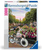 Ravensburger Puzzle 17596 - Fahrrad und Blumen in Amsterdam - 1000 Teile Puzzle für
