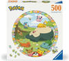 Ravensburger Puzzle 12001131 - Blumige Pokémon - 500 Teile Pokémon Rundpuzzle für