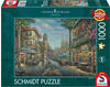 Schmidt Spiele 58780 Thomas Kinkade, Spanisches Straßencafé, 1000 Teile Puzzle,