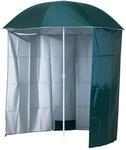 Outsunny Sonnenschirm Strandschirm Sonnenschutz mit Seitenwand Strand Polyester