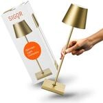 SIGOR Nuindie 2.0 LED Akku-Tischlampe, goldfarben