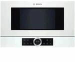 Bosch BFL634GW1 Serie 8 Einbau-Mikrowelle, 38 x 60 cm, 900 W, T&uuml;ranschlag Links,