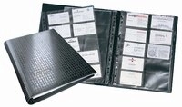 Durable Visitenkarten-Ringbuch Visifix centium A4, f&uuml;r 400 Visitenkarten, schwarz,