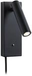 Paulmann 71109 LED Wandleuchte Hulda USB C 3000K 130lm 230V 2,5W dimmbar Schwarz matt