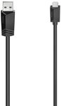 Hama Micro-USB-Kabel, USB 2.0, 480 Mbit/s, 1,50 m schwarz 1,5 m lang