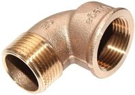 Viega 264048 Winkel 90 Grad Modell 3092 Rotguss, Aussengewinde x Innengewinde 1 Zoll
