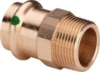 Viega Sanpress 2211 Rotguss &Uuml;bergangstutzen 15 mm x R 1/2 Zoll Au&szlig;engewinde 5