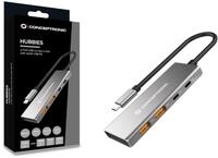 Conceptronic HUBBIES15G 4-Port USB 3.2 Gen 2 Hub, 10 Gbit/s, USB-C x 2, USB-A x...