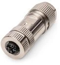 DIGITUS M12 Netzwerk-Anschlussbuchse - CAT 6A - 10 Gbit/s - x-kodiert - IP67