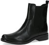 CAPRICE Damen Chelsea Boots aus Leder Flach Weite G, Schwarz (Black Nappa), 40.5 EU