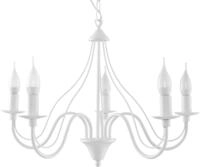 SOLLUX lighting Kronleuchter H&auml;ngelampe H&auml;ngeleuchte - Deckenlampe Stahl - 5