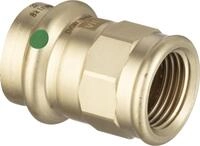 Viega ܜbergangsst&uuml;ck Sanpress 2212 RG, SC-Contur mit IG 22 mm x 1 Zoll, 298128