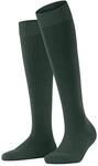 FALKE Damen Kniestr&uuml;mpfe ClimaWool W Kh Wolle Lyocell lang einfarbig 1 Paar, Gr&uuml;n