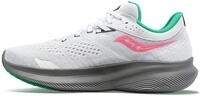 Saucony Damen Ride 16 Sneaker, Wei&szlig;/Gravel, 41 EU