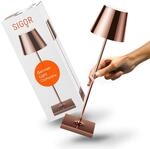 SIGOR Nuindie 2.0 LED Akku-Tischlampe, kupferfarben