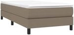 vidaXL Boxspringbettgestell Taupe 90x200 cm Stoff