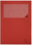 Exacompta 25 Fenstermappen ohne Plastik Forever&reg; Blauer Engel rot
