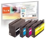 Peach H932/933 Spar Pack Druckerpatronen XL (BK, C, M, Y) ersetzt HP No. 932XL,...
