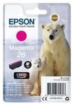 Epson Original Eisb&auml;r Claria 26 Einzel-Tintenpatrone Magenta &ndash; 1 x 4,5 ml &ndash;