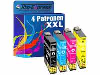 Tito-Express PlatinumSerie 4er Druckerpatronen XXL mit CHIP passend zu Epson