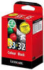 Combo Pack #32 + #33 - Druckerpatrone - 1 x Schwarz, Farbe (Cyan, Magenta, Gelb)
