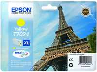 Epson 235E579 T7024 Tintenpatrone Eiffelturm XL, Singlepack gelb