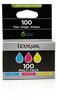 Lexmark 14N0849 100 Tintenpatronen dreifarbig 3er-Pack