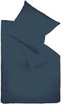 Fleuresse Colours Bettw&auml;sche, Uni-Mako-Satin, marine, 200 x 220 cm