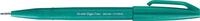 Pentel SES15C-D3X Brush Sign Pen t&uuml;rkis, Faserschreiber, pinsel&auml;hnliche Spitze, 1