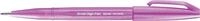 Pentel SES15C-P2X Brush Sign Pen pinklila, Faserschreiber, pinsel&auml;hnliche Spitze, 1