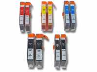 vhbw 10x Tintenpatronen kompatibel mit HP Deskjet 3070, 3070A Drucker - Set...