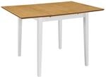 vidaXL Esstisch Ausziehbar Wei&szlig; (80-120) x80x74 cm MDF