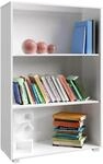 Casaria&reg; B&uuml;cherregal 3 F&auml;cher 115x60x28cm H&ouml;henverstellbare B&ouml;den Holz...
