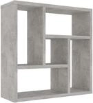 vidaXL Wandregal mit 5 F&auml;chern H&auml;ngeregal Wandboard B&uuml;cherregal CD DVD Regal