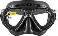 Cressi Samoa Mask - Maske Samoa zum Tauchen und Schnorcheln, Schwarz/Schwarz,