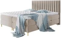 Mirjan24 Boxspringbett Nerpa, Doppelbett mit Topper und Matratze, Polsterbett...