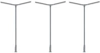 FALLER 180122 - LED-Kreuzmastleuchte, zweiarmig, kaltwei&szlig;, 3 St&uuml;ck - Spurweite H0