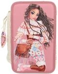 Depesche 12583 TOPModel Cosy - Gef&uuml;llte 3-Fach Federtasche, Model Motiv mit